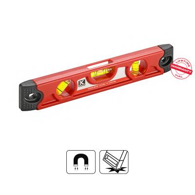 KAPRO Torpedo vaterpas 23 cm i plastic med 3 libeller